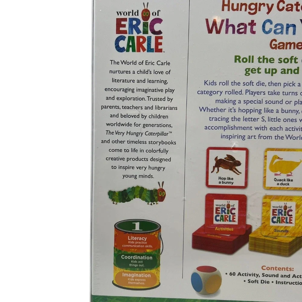 Very Hungry Caterpillar What Can You Do Game Preschool Kids Eric‎ Carle NEW